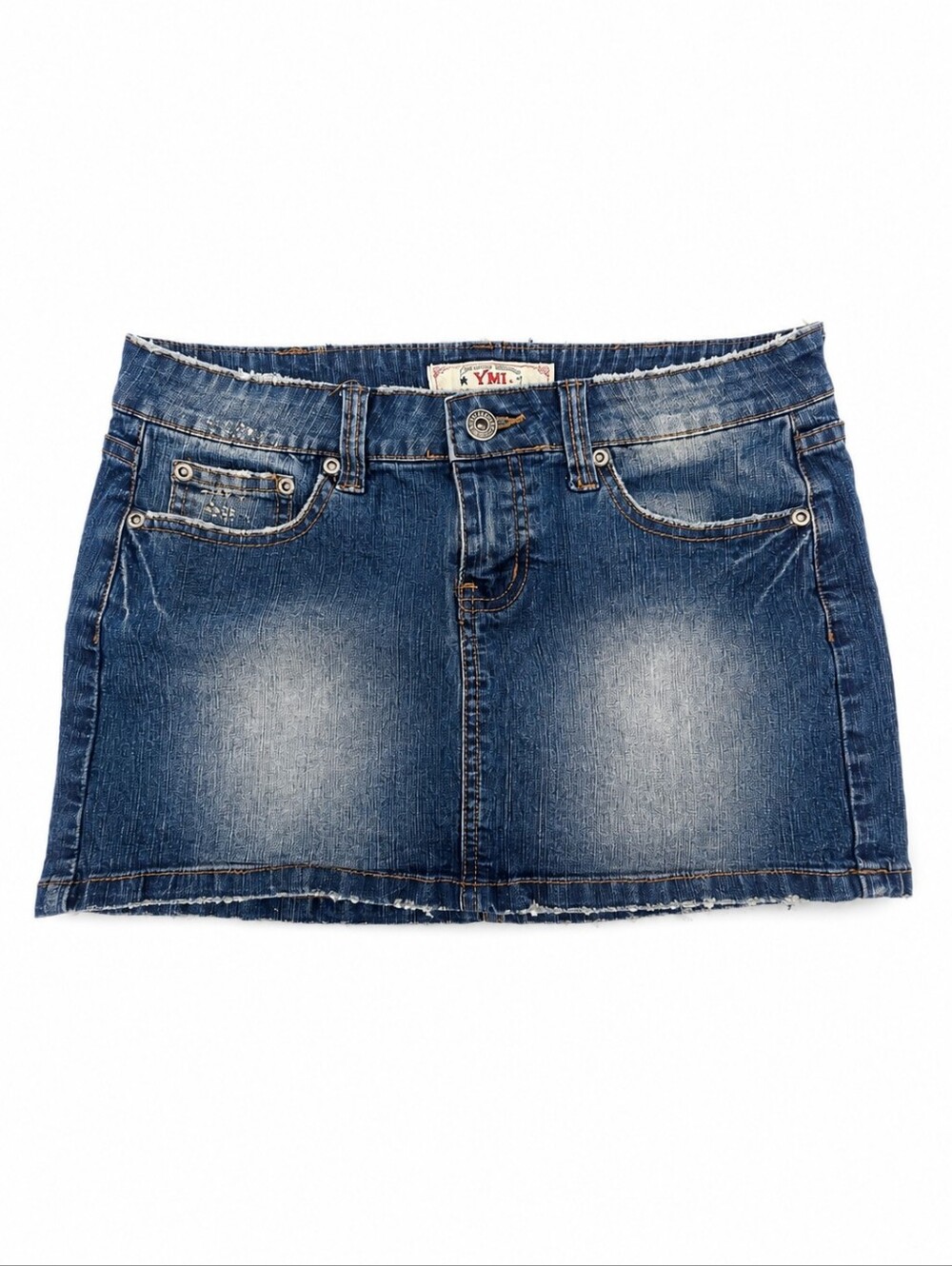 YMI Women's Jean Skirt, Denim Blue, Size 3